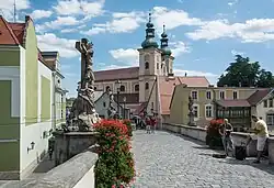 Gothic bridge and Baroque Church of Our Lady of the Rosary