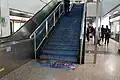 "Music stair" leading up from the platform