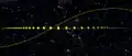 Hourly motion of asteroid across sky on 2 March 2018