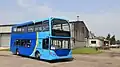 Image 6A Connexionsbuses operated Scania Omnidekka, at Thorpe Arch industrial estate, Wetherby.