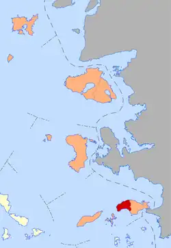 Location of West Samos