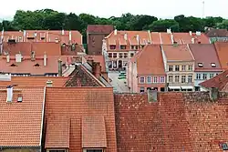 Town center seen from the castle tower