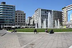 Omonoia Square, the center of the Omonoia neighborhood