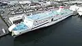 Ferry Settsu moored at Rokko Island.
