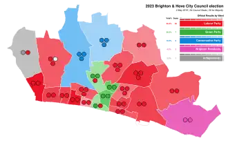 2023 results map