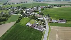 Aerial view of Łaniec