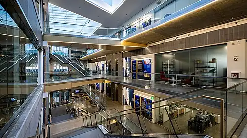 Johns Hopkins APL's Building 201, which was renamed in 2025 the Ralph D. Semmel Center for Innovation.