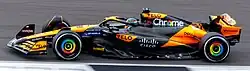 Piastri driving the McLaren MCL38 at the 2024 British Grand Prix