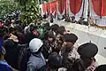 Workers and students directly confronts the police at the perimeter of the DPR Building