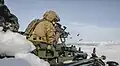 Members of the 2/1 RNZIR Fire Support Group training while wearing the new OPS-CORE helmets