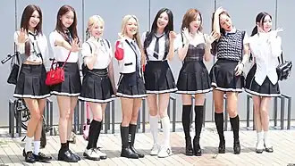 Girls' Generation in July 2022 L–R: Sooyoung, Yoona, Sunny, Hyoyeon, Seohyun, Taeyeon, Yuri, and Tiffany