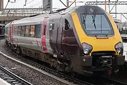 A CrossCountry Class 221 Super Voyager calling at Wolverhampton in 2024