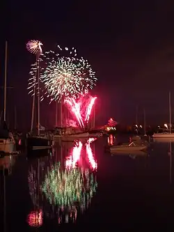 Image 2A Victoria Day fireworks display from Ontario Place (from Canadian royal symbols)