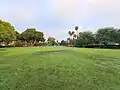 The main lawn in Kibbutz Ein Hashlosha