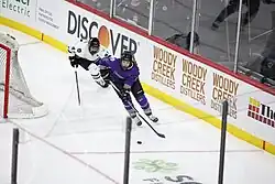 Stecklein playing for the Minnesota Frost, January 2024