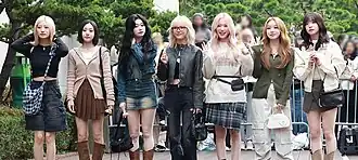 Billlie in October 2024 L–R, Siyoon, Sheon, Tsuki, Moon Sua, Haram, Suhyeon and Haruna