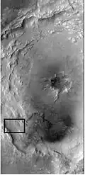 Context for next image of Bamberg. Box shows where the next image came from. This is another CTX image.