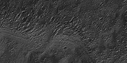 Close view of previous image showing layers, as seen by HiRISE under HiWish program and enlarged with HiView