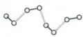 Chain of As atoms in LiAs. The As−As distances are about 2.45&nbsp;Å.[1]