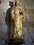 Statue of Saint-Louis in the Church of Notre-Dame-des-Sablons