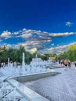 Fountains with granite basins
