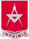 Distinctive unit insignia of the 30th Engineer Battalion, US Army (figurative, voided)