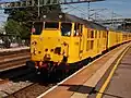 Network Rail 31285 speeds through Rugeley working a test train.