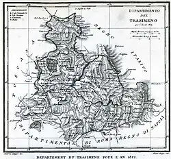 Map of the Departement du Trasimene