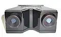 Pentax viewer for 35&nbsp;mm split-frame stereo slides, portrait-format images