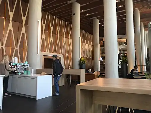 Hotel and residential lobby.