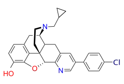 Chemical structure of 4-chlorophenylpyridomorphinan