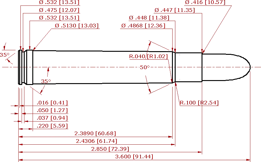 .416 Remington Magnum Schematic