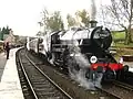 Ivatt 4 43106 at Arley station.