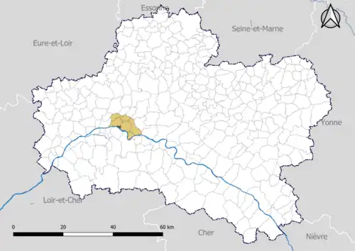 Combleux in the Canton of Saint-Jean-de-Braye in 2020.