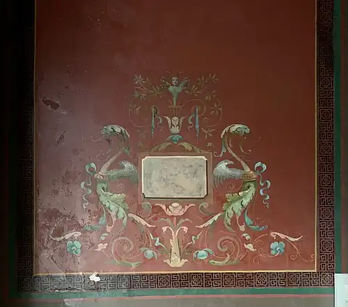Neoclassical&nbsp;– Pompeian style wall in Strada Nicolae Filipescu no. 45, Bucharest, Romania, unknown architect or painter, c. 1890