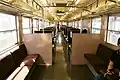 Interior of JR Kyushu KuHa 455-22 included in a 475 series set, July 2006