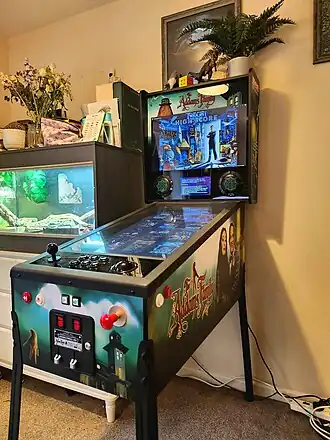 AtGames FX Legends 4KP - The Addams Family, a physical machine running software
