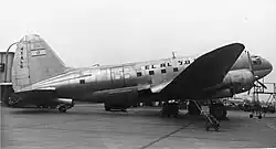 After the Palestine War several C-46 planes were transferred to El Al Israel Airlines, photo around 1950