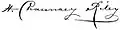 H. Chauncey Riley's signature