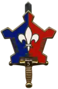 Insignia of the 5th company of the 43rd Infantry Regiment (today)