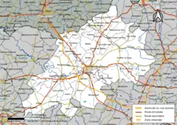 Map of communes in Terres d'Argentan Interco