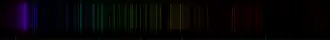 Color lines in a spectral range