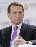 Sergey Naryshkin served: 2011–2016 born: (1954-10-27) 27 October 1954 (age 71)