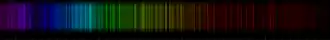 Color lines in a spectral range