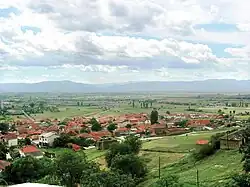 Aerial view of the village