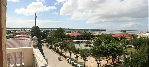 75° panorama from SS Peter & Paul belfry looking SW