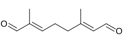 2D representation of the chemical structure of 8-Oxogeranial .