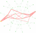 Figure 7 - Animated ECT example 36-node 802.1aq network with 16 ECT
