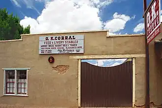 O.K. Corral frontage on Allen Street