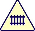 Level crossing with barriers